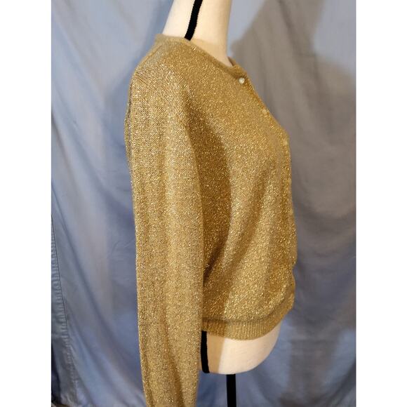Bentley Vintage Gold Cardigan Sweater - Picture 2 of 6